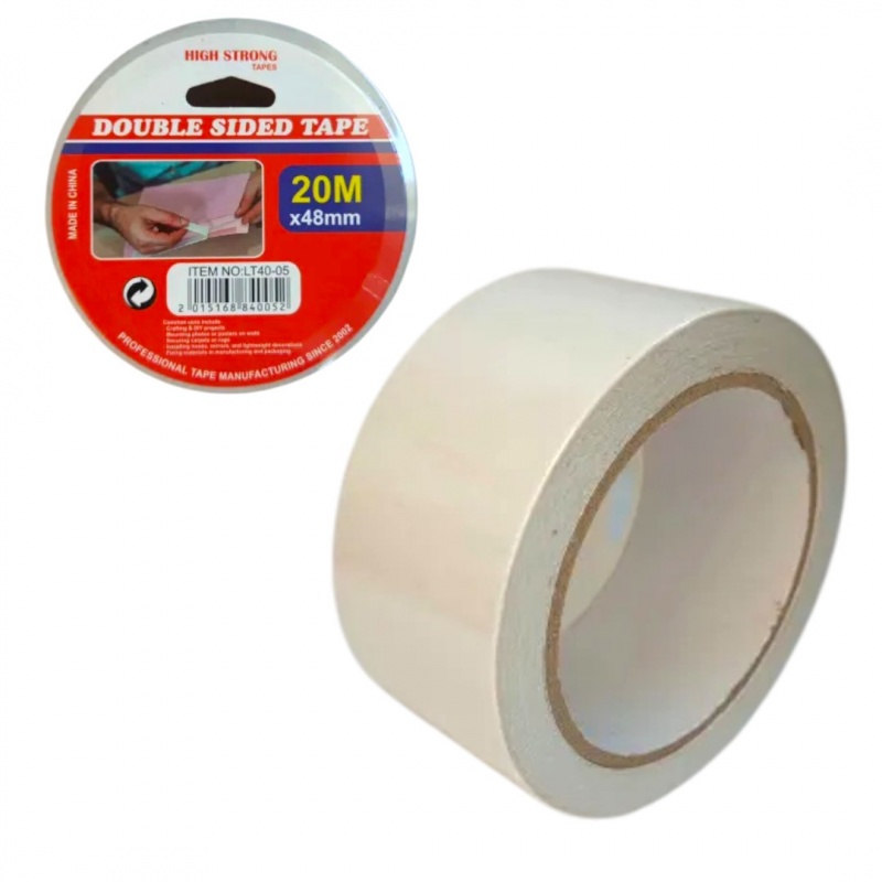 TAŚMA DWUSTRONNA 48mm x 20m, Dwustronne, Taśmy