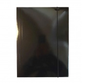 TECZKA Z GUMKĄ 400G CZARNA, Teczki tekturowe, Organizacja dokument&oacute;w