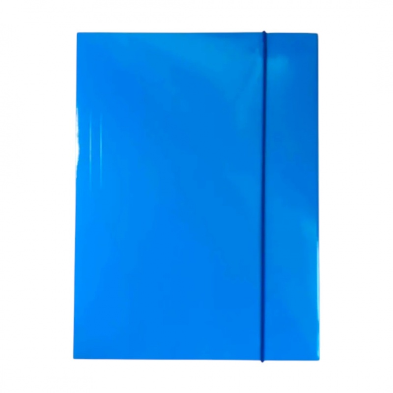 TECZKA Z GUMKĄ 400G NIEBIESKA, Teczki tekturowe, Organizacja dokument&oacute;w