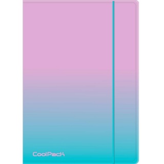CP TECZKA Z GUMKĄ A4 PP GRADIENT OMBRE BLUEBERRY, Teczki plastikowe, Organizacja dokument&oacute;w