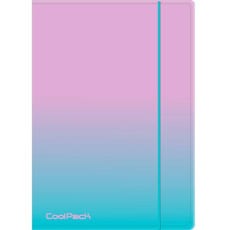 CP TECZKA Z GUMKĄ A4 PP GRADIENT OMBRE BLUEBERRY, Teczki plastikowe, Organizacja dokument&oacute;w