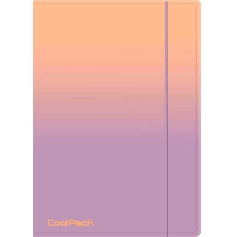 CP TECZKA Z GUMKĄ A4 PP GRADIENT OMBRE BERRY, Teczki plastikowe, Organizacja dokument&oacute;w