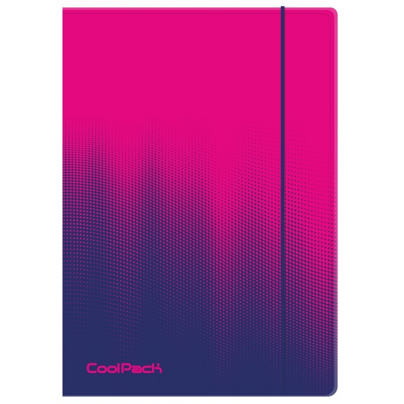 CP TECZKA Z GUMKĄ A4 PP GRADIENT OMBRE FRAPE, Teczki plastikowe, Organizacja dokument&oacute;w