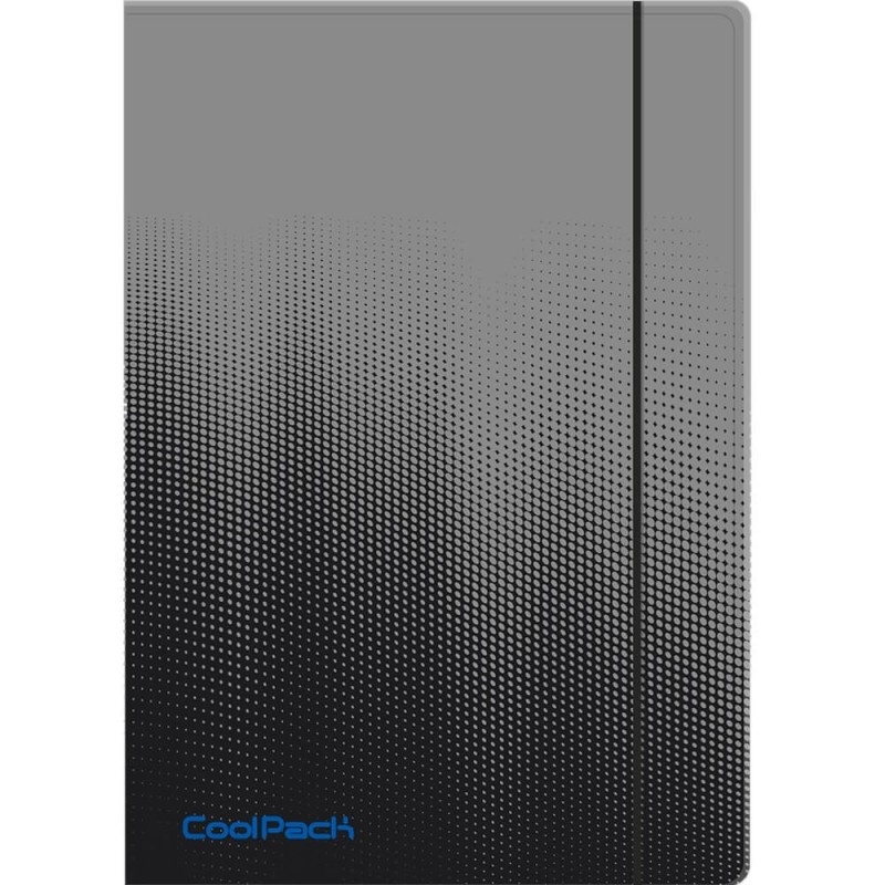 CP TECZKA Z GUMKĄ A4 PP GRADIENT OMBRE GREY, Teczki plastikowe, Organizacja dokument&oacute;w