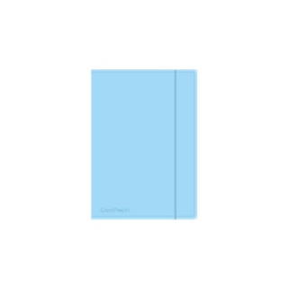 CP TECZKA NA GUMKĘ A4 PP PASTEL POWDER BLUE, Teczki plastikowe, Organizacja dokument&oacute;w