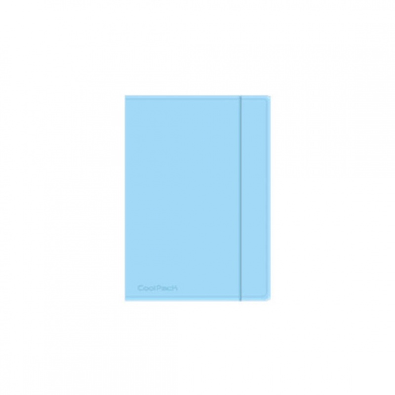 CP TECZKA NA GUMKĘ A4 PP PASTEL POWDER BLUE, Teczki plastikowe, Organizacja dokument&oacute;w