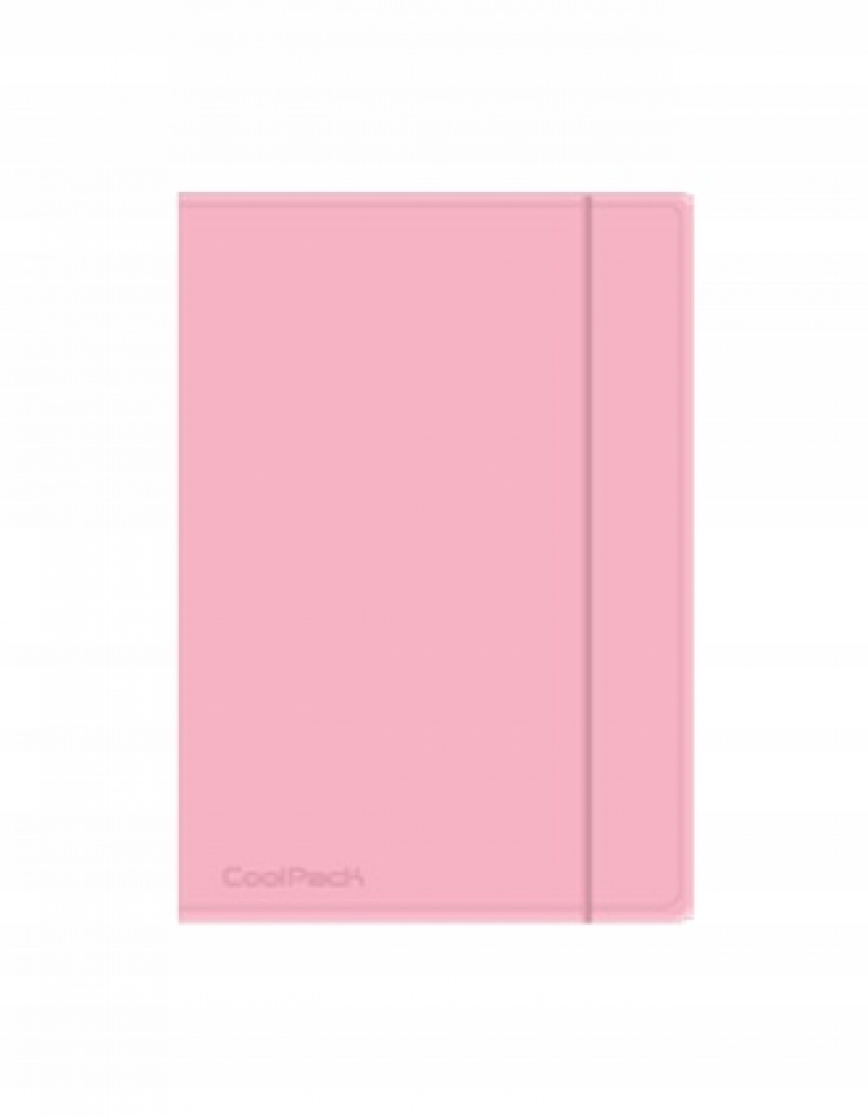 CP TECZKA NA GUMKĘ A4 PP PASTEL POWDER PINK, Teczki plastikowe, Organizacja dokument&oacute;w