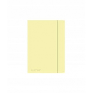 CP TECZKA NA GUMKĘ A4 PP PASTEL POWDER YELLOW, Teczki plastikowe, Organizacja dokument&oacute;w