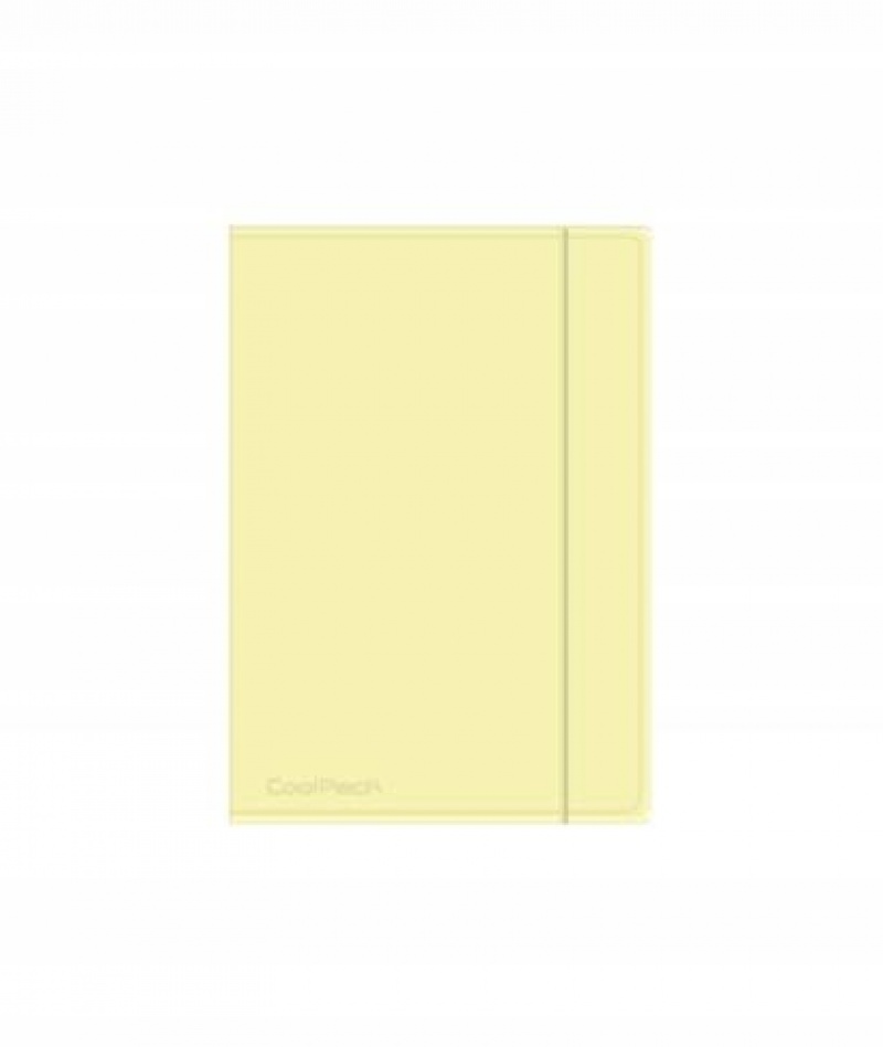 CP TECZKA NA GUMKĘ A4 PP PASTEL POWDER YELLOW, Teczki plastikowe, Organizacja dokument&oacute;w