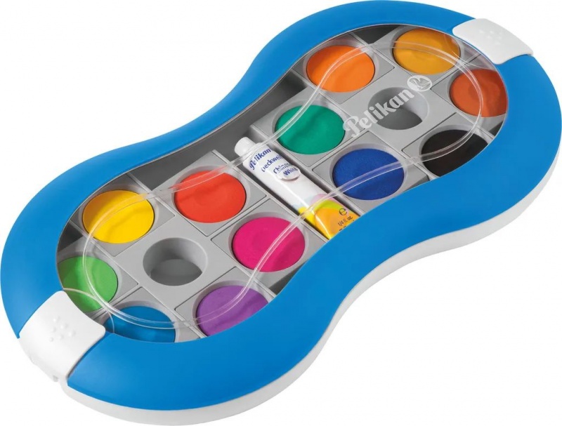 FARBY AKWARELOWE PELIKAN SPACE 12-KOL., Farby, Plastyka