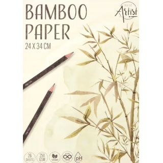 SZKICOWNIK Z PAPIERU BAMBUSOWEGO A4 26K.250gr., Bloki, Zeszyty i bloki