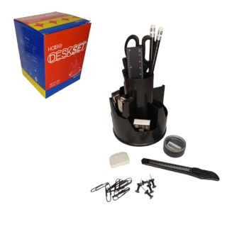 PI&Oacute;RNIK OBROTOWY Z WYPOSAŻENIEM 6788, Przyborniki na biurko, Galanteria biurowa