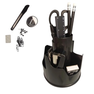 PI&Oacute;RNIK OBROTOWY Z WYPOSAŻENIEM 6788, Przyborniki na biurko, Galanteria biurowa