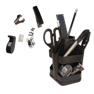PI&Oacute;RNIK OBROTOWY Z WYPOSAŻENIEM 6781, Przyborniki na biurko, Galanteria biurowa