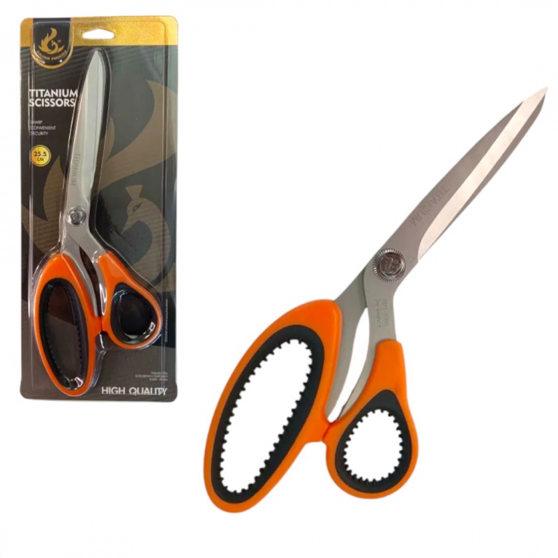 NOŻYCZKI TITANIUM 25,5cm GPT-6100, Nożyczki i noże do papieru, Galanteria biurowa