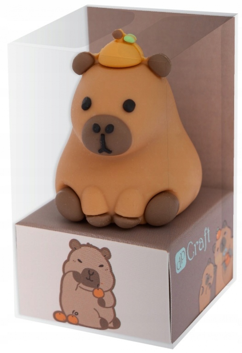 GUMKA 3D KAPIBARA POMARAŃCZA, Gumki, Art. do pisania i korygowania