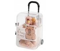 ZAWIESZKI POLIMEROWE 3D KAPIBARA WALIZKA 20szt.