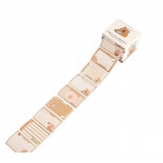 NAKLEJKI NA ROLCE ETYKIETY KAPIBARA 256szt., Naklejki, Art. kreatywne