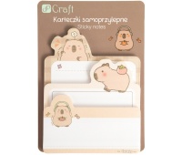 KARTECZKI SAMOPRZYLEPNE KAPIBARA 3szt.