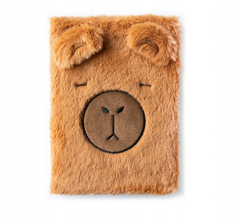 PLUSZOWY NOTES A5 KAPIBARA, Notesy szkolne, Zeszyty i bloki