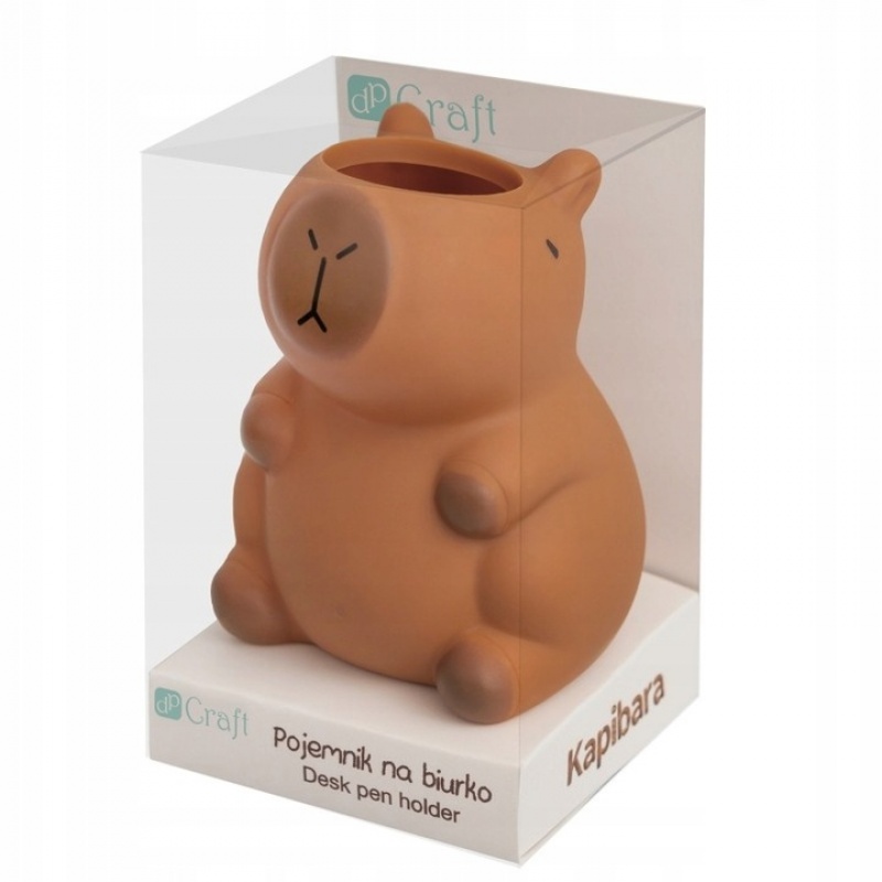 POJEMNIK NA BIURKO KAPIBARA, Przyborniki na biurko, Galanteria biurowa