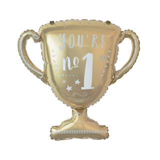 BALON FOLIOWY PUCHAR SZAMPAŃSKIE ZŁOTO, Balony, Art. na okazje i przyjęcia