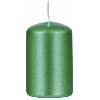 Świeca słupek DONAU HOME Adwent Lakier, 50x80mm, 4 szt., zielony połysk