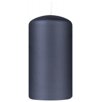 Świeca słupek DONAU HOME Standard Lakier, 60x115mm, czarny metaliczny mat