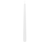 Slim candle DONAU HOME Standard Color, 22x230mm, set of 40, white