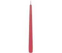 Slim candle DONAU HOME Standard Color, 22x230mm, set of 40, red