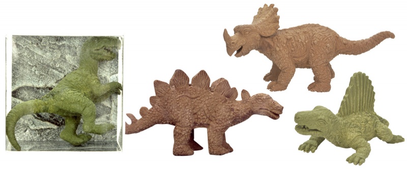 Gumka do ścierania TRENDHAUS ER, dinozaur, mix kolor&oacute;w, Szkolne, Gadżety
