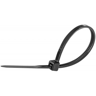 Opaski zaciskowe/trytytki DONAU TECH, 100x2,5mm, 100szt., temp. -40/80, czarne, Akcesoria montażowe, Wyposażenie biura