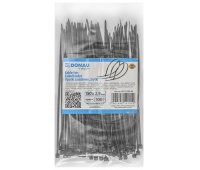 Cable ties DONAU TECH, 150x2.5mm, 100pcs., temp. -40/80, black