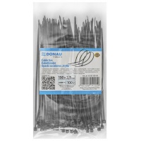 Cable ties DONAU TECH, 150x2.5mm, 100pcs., temp. -40/80, black