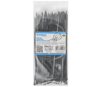 Cable ties DONAU TECH, 200x2.5mm, 100pcs., temp. -40/80, black