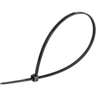 Opaski zaciskowe/trytytki DONAU TECH, 250x3,6mm, 100szt., temp. -40/80, czarne, Akcesoria montażowe, Wyposażenie biura