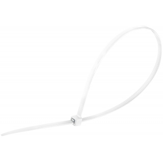 Opaski zaciskowe/trytytki DONAU TECH, 300x4,8mm, 100szt., temp. -40/80, transparentne, Akcesoria montażowe, Wyposażenie biura