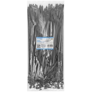 Opaski zaciskowe/trytytki DONAU TECH, 400x8,8mm, 100szt., temp. -40/80, czarne, Akcesoria montażowe, Wyposażenie biura