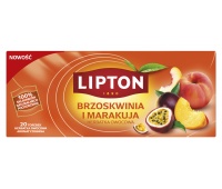 Herbata LIPTON owocowa, brzoskwinia i marakuja, 20 torebek, Herbaty, Artykuły spożywcze