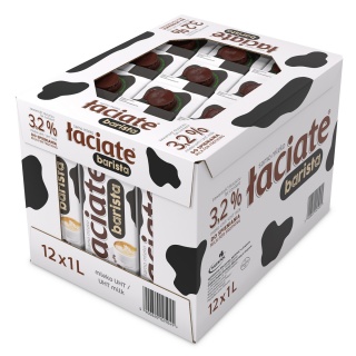 Mleko UHT ŁACIATE Barista, 3,2%, 1l, Mleka i śmietanki, Artykuły spożywcze