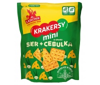 Mini crackers LAJKONIK, cheese and onion, 100g