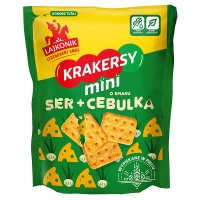 Krakersy mini LAJKONIK, ser i cebula, 100g, Przekąski, Artykuły spożywcze