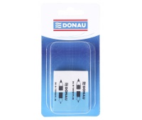 Multipurpose Eraser DONAU, 41x18x11mm, 2 pcs, blister, blue-white