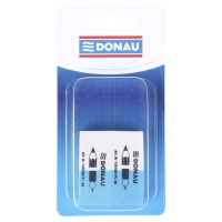 Gumka wielofunkcyjna DONAU, 41x18x11mm, 2 szt., blister, niebiesko-biała, Gumki, Artykuły do pisania i korygowania