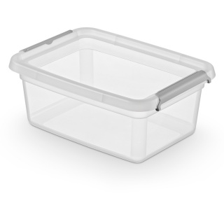 Pojemnik BaseStore MOXOM, 140x190x90 mm, 1,5l, transparentny, Pudła, Wyposażenie biura