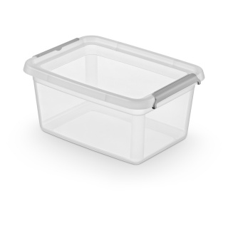 Pojemnik BaseStore MOXOM, 140x190x125 mm, 2l, transparentny, Pudła, Wyposażenie biura