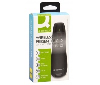 Presenter with laser pointer Q-CONNECT, 5‑button, black