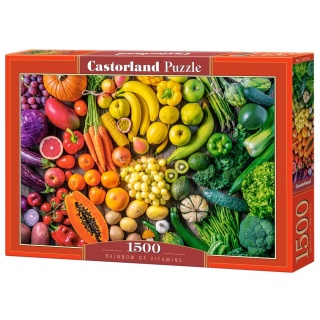 PUZZLE 1500-EL RAINBOW OF VITAMINS, 1500 element&oacute;w, Puzzle
