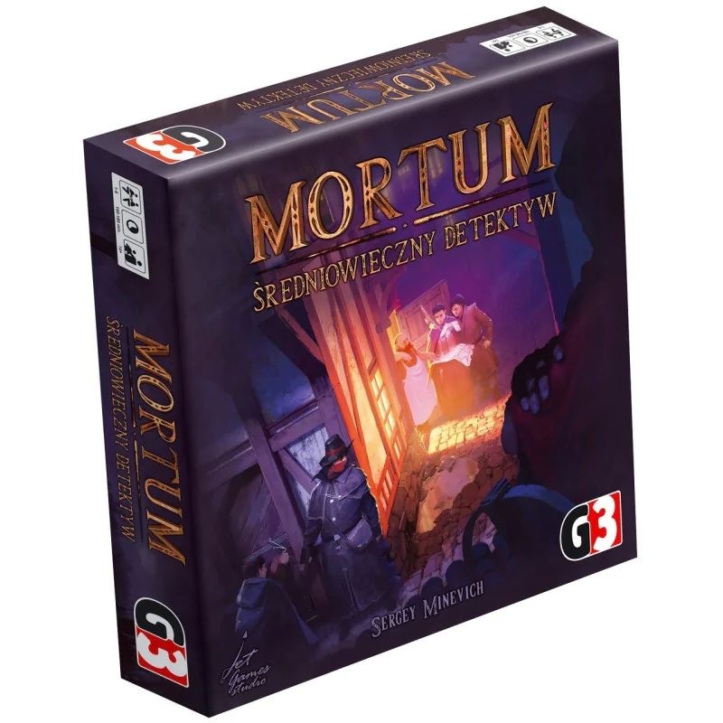 MORTUM GRA PLANSZOWA DETEKTYW 3 ŚLEDZTWA, Towarzyskie, Gry