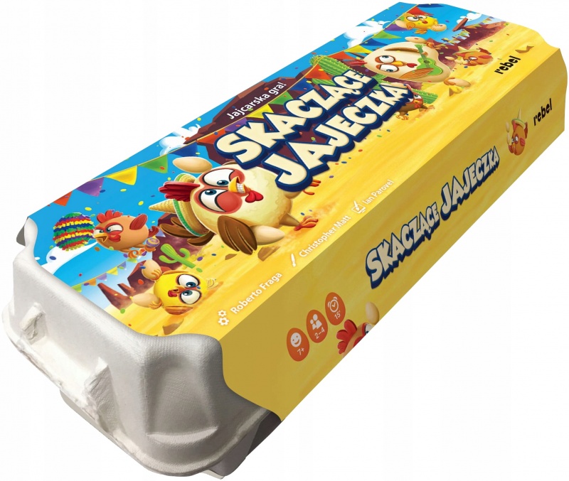 SKACZĄCE JAJECZKA GRA PLANSZOWA, Towarzyskie, Gry